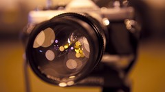 Close-up artistic Cameras depth