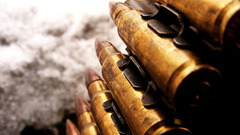 Close-up belts ammunition