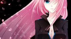 Close-up black dark vocaloid