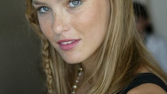 Close-up blue eyes models