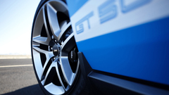 Close-up cars Ford mustang