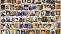 Close-up collage faces