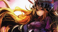 Close-up dress hats Ribbons blondes long hair anime girls 