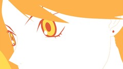 Close-up faces earrings anime girls yellow eyes sayonara 