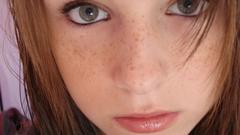 Close-up freckles faces