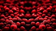 Close-up fruits raspberries
