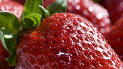 Close-up fruits strawberries