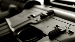 Close-up Guns Army semi