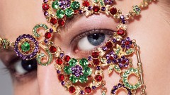 Close-up Jewelry blue eyes