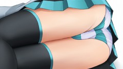Close-up legs hatsune miku vocaloid panties