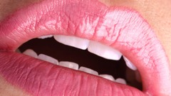 Close-up lips teeth