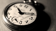 Close-up monochrome clocks