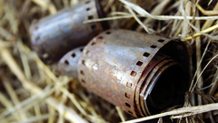 Close-up old photo film