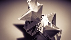 Close-up origami papercraft macro