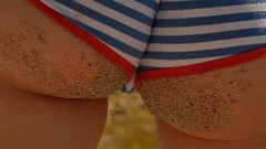 Close-up panties ass teen