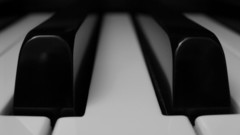 Close-up piano grayscale monochrome