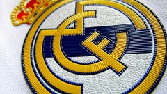 Close-up Real Madrid football teams