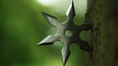 Close-up shuriken ninjas