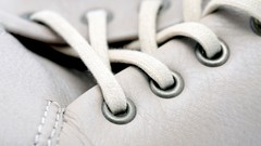 Close-up sneakers shoe laces