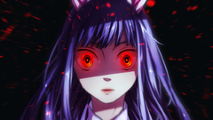 Close-up touhou long hair