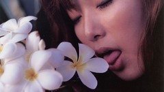 Closed eyes plumeria models nude Yua Aida