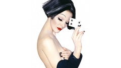 Closed eyes Simple Background