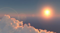 Clouds 3d sunlight fantasy art