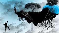 Clouds abstract digital art skyscapes