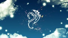 Clouds abstract Dragons artwork skyscapes