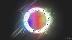 Clouds abstract multicolor escudo