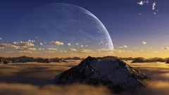 Clouds abstract planets renders