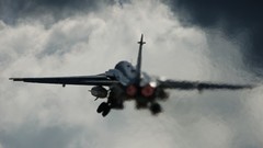 Clouds Aircraft aviation Su-24 Fencer