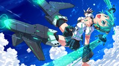 Clouds Aircraft headphones flying stockings tattoos skirts 