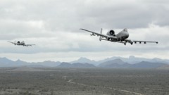 Clouds Aircraft military flying skies deserts A-10 Thunderbolt 