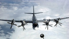 Clouds Aircraft military propeller bomber aviation air force 