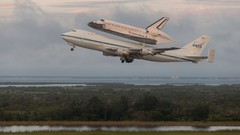 Clouds Aircraft shuttle aviation Boeing transportation NASA 