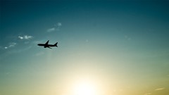 Clouds Aircraft skies skyscapes