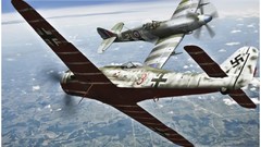 Clouds Aircraft War duel flying skies artwork art design