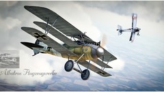 Clouds Aircraft War flying madness skies triplane artwork art 