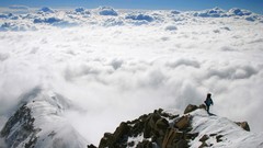 Clouds Alaska walk mount national park