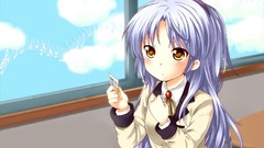 Clouds angel beats school