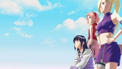 Clouds Anime anime girls skies hyuuga hinata yamanaka ino 