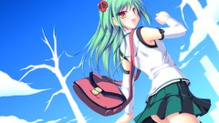 Clouds anime girls seifuku suzukaze no melt enomoto yoshika