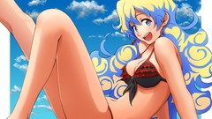 Clouds anime girls tengen toppa gurren lagann cleavage bikini 