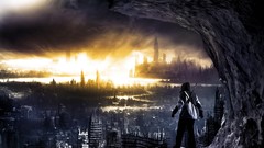 Clouds apocalyptic artwork post-apocalyptic