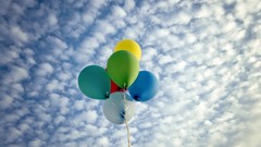 Clouds Balloons skies