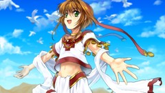 Clouds Birds sakura short hair tsubasa reservoir chronicle 