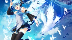 Clouds Birds wings feathers tie flying stockings tattoos skirts 