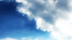 Clouds blue nature