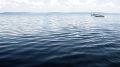 Clouds Boats lakes waterscapes
